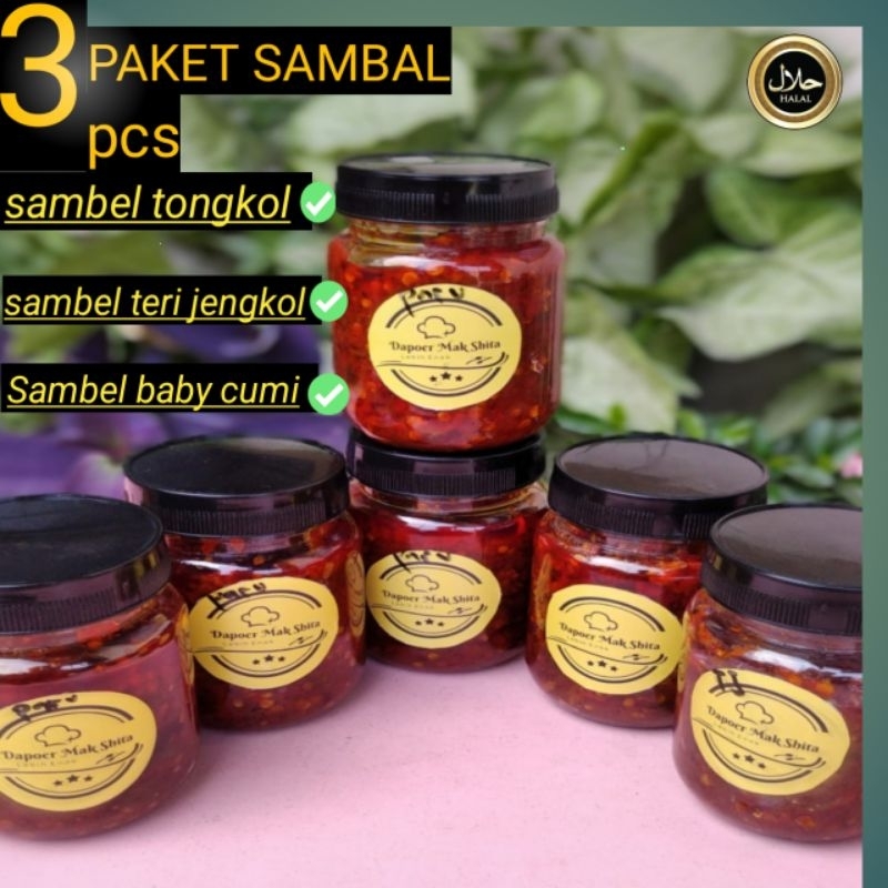 

promo besar 4 macam Sambal pedas tersedap 200 gr