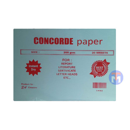 

Kertas Concorde F4 20 Lbr 200 Gsm