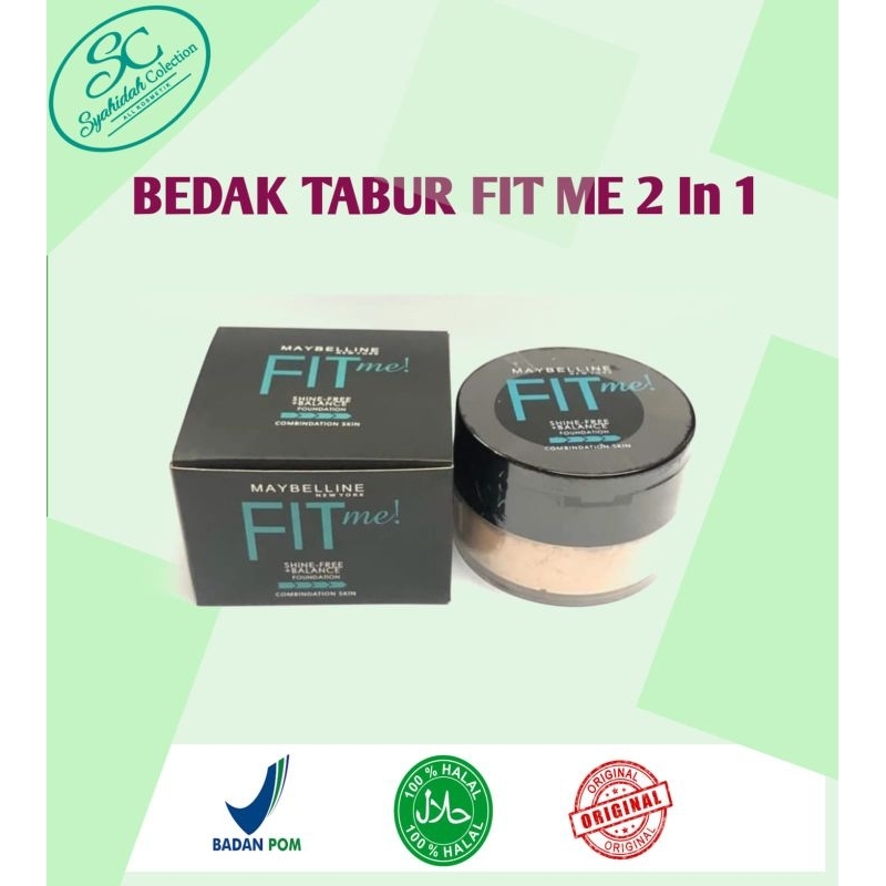Bedak Tabur Fit Me Tabur dan foundation