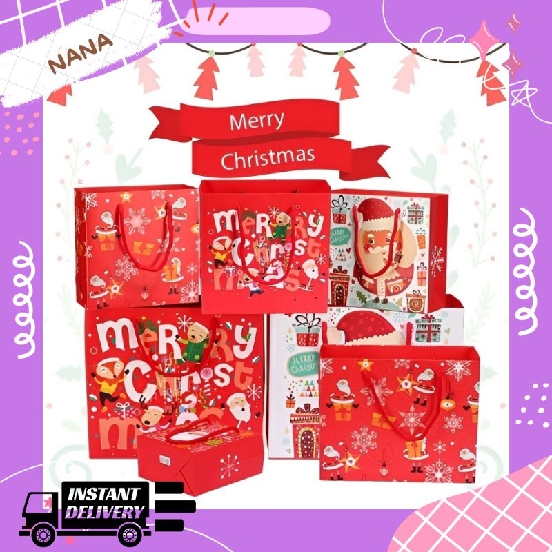 

PAPER BAG NATAL MERRY CHRITMAS/ TAS HADIAH NATAL AESTHETIC PB-N01