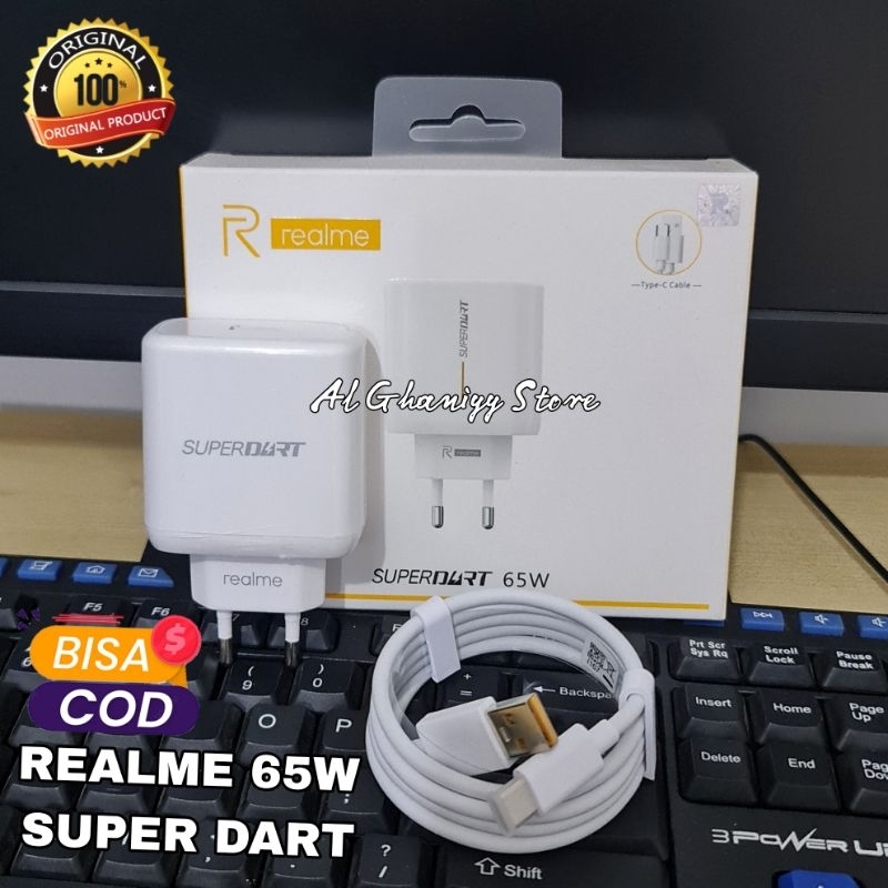 REALME ORIGINAL SUPER VOOC 65W CHARGER REALME 7 PRO 8 PRO ORI 100% CASAN REALME USB C