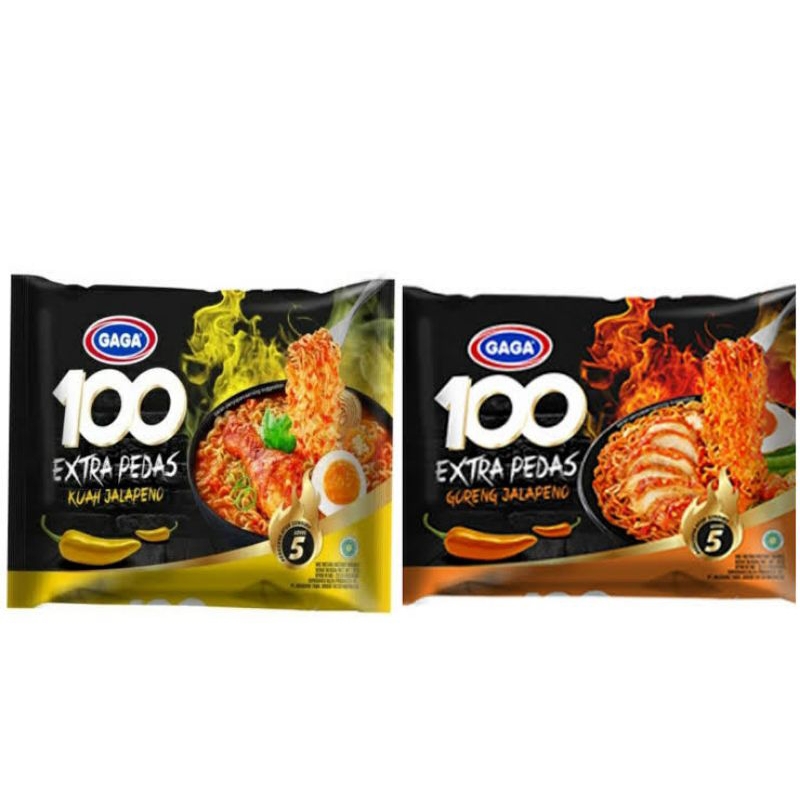 

Mie Gaga 100 Extra Pedas, Mie instan 85gram