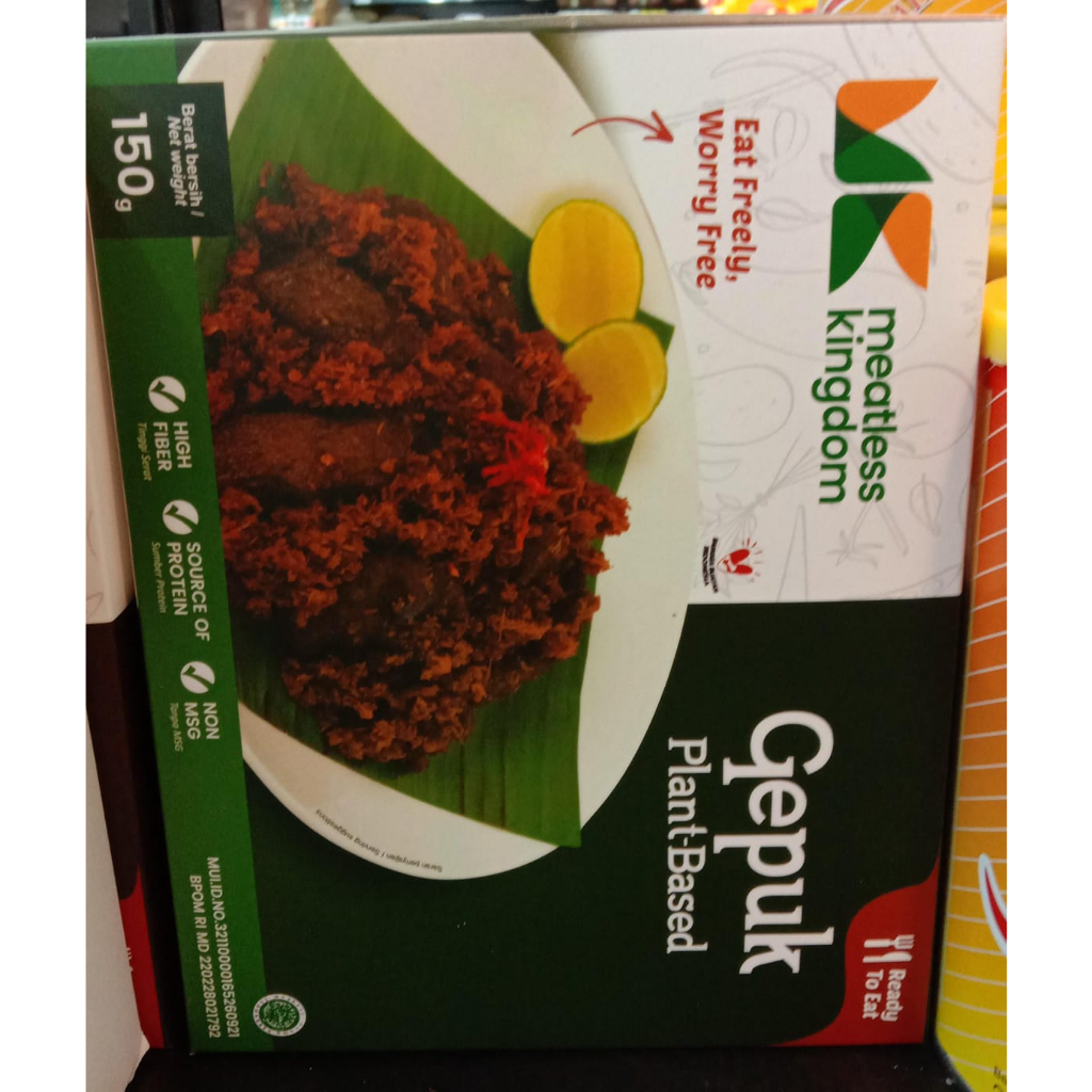 

Meatless Kingdom Gepuk plant based 150g