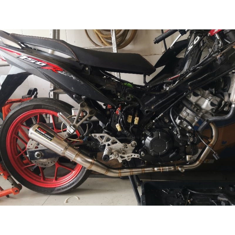 knalpot sck racing mx king Sonic gtr dual pipe