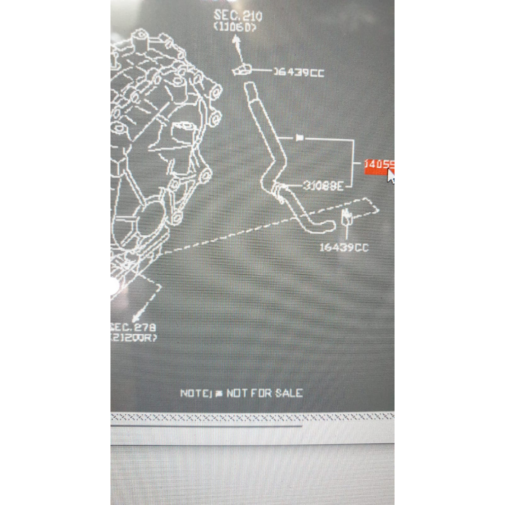 ORIGINAL NISSAN selang cooler cvt nissan serena c26