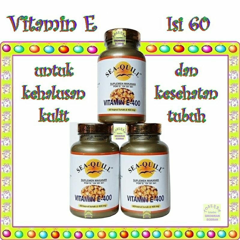 SEA QUILL VITAMIN E-400 - SEA QUILL VITAMIN E 60 - SEA QUILL VITAMIN E 120 - SEA QUILL VITAMIN E 30
