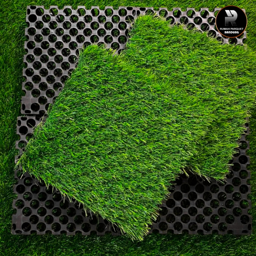 Lantai Decking Tile Rumput Sintetis