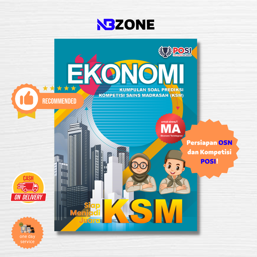 POSI Buku Olimpiade EKONOMI SMA/MA KSM Terintegrasi - Kumpulan Soal Prediksi Kompetisi Sains Madrasa