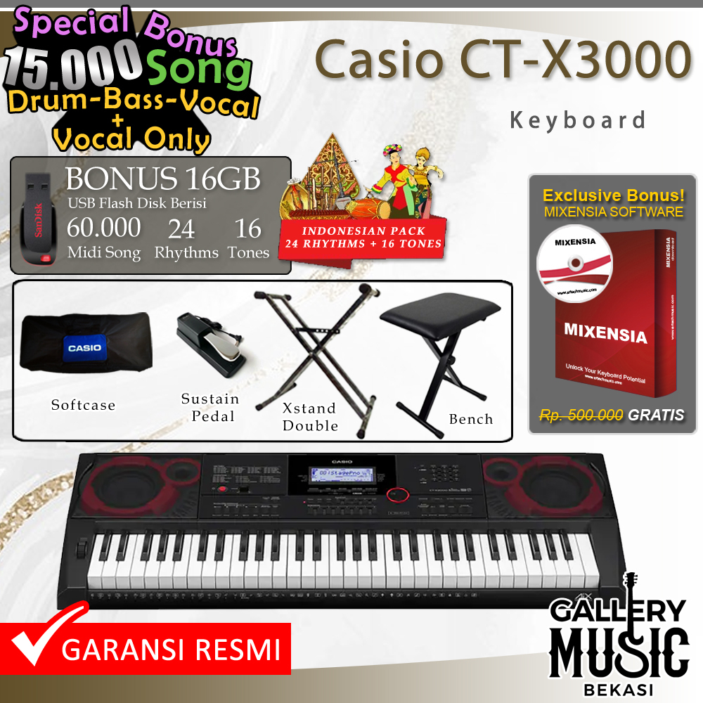 Casio CTX 3000 Keyboard / CTX3000 / CTX 3000 (diatas psr e463)