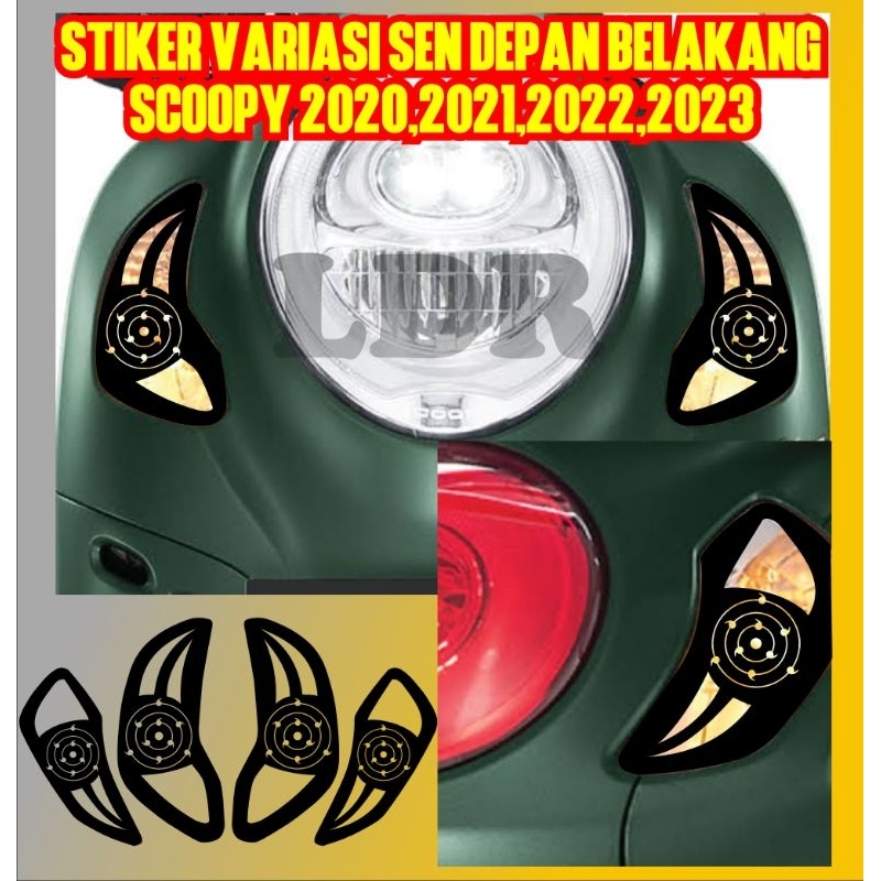 stiker cutting variasi sen terbaru scoopy