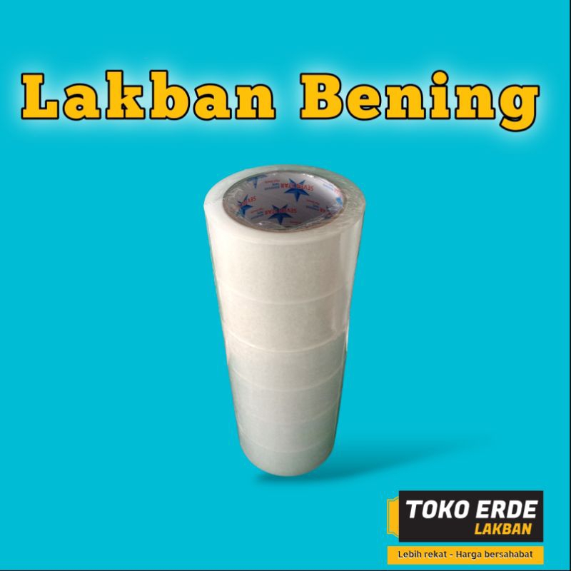 

Lakban Bening - Lakban Coklat SEVENSTAR 90yard 45mm 1 Slop isi 6pcs rekat kuat