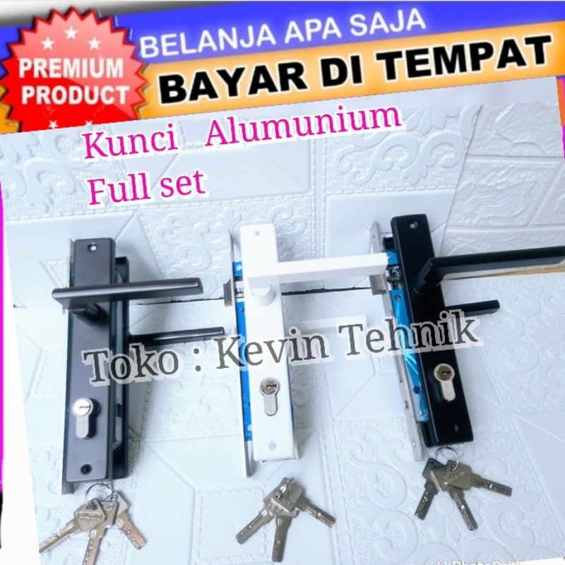 Kunci Pintu Alumunium Set, Kunci Handle Alumunium Set