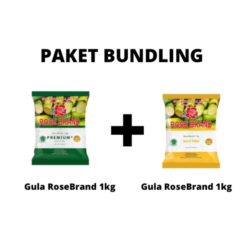 

PAKET HEMAT GULA ROSEBRAND 1KG x 2pcs TOTAL 2KG