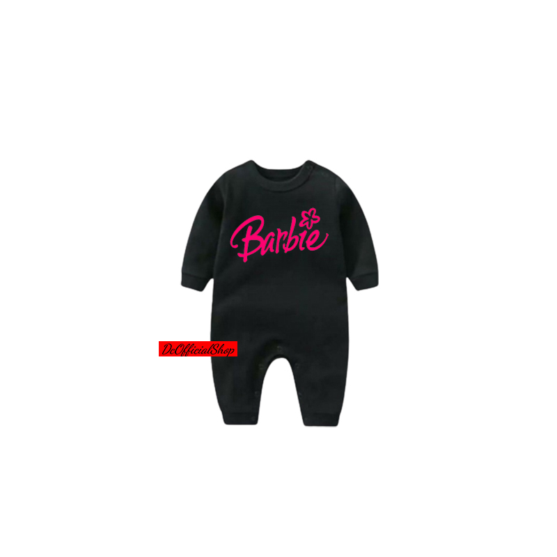 DC ROMPER BAYI MOTIF BARBIE KEMBANG / JUMPER BARBIE FASHION / SLEEPSUIT BAYI