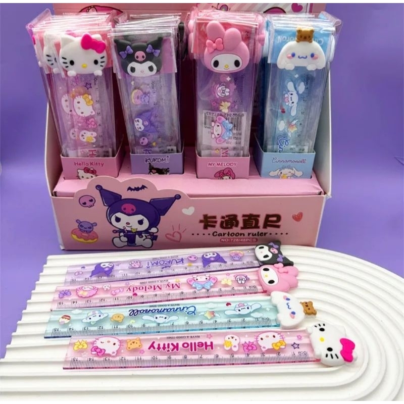 

Lovely- Penggaris sanrio head rubber 15cm 728