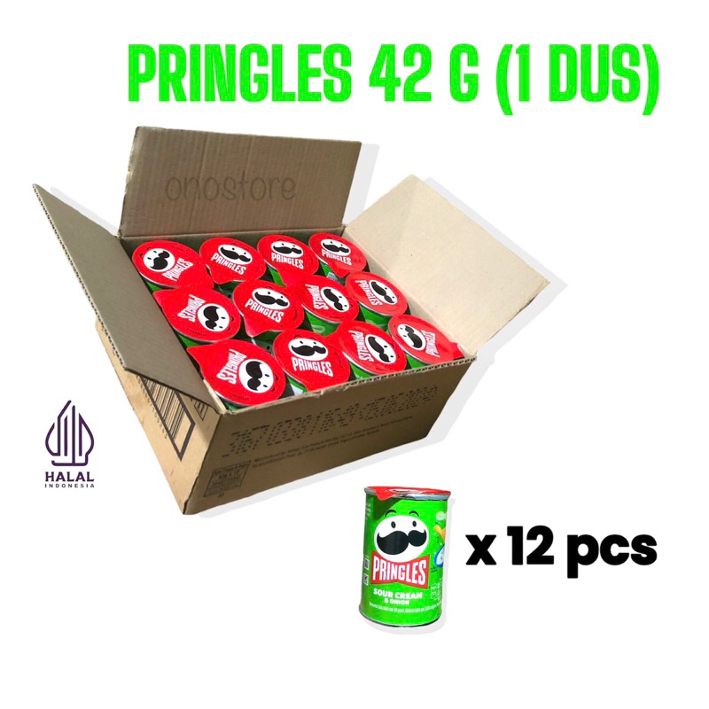 

Pringles 42 gram Mini Sour Cream & Onion 1 Dus