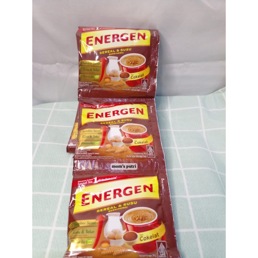 

ENERGEN COKLAT | KACANG HIJAU |VANILA RENCENG ISI 10