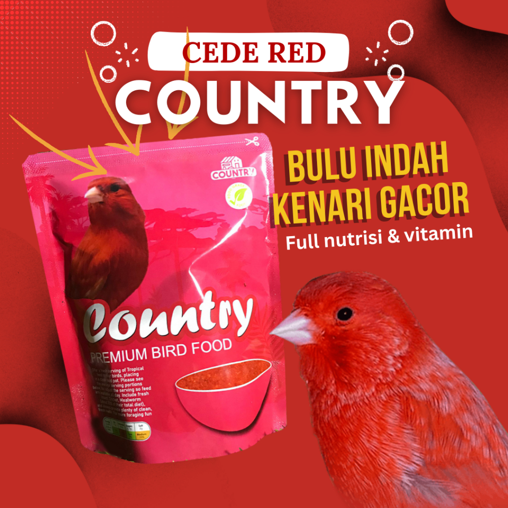 CEDE EGG FOOD RED COUNTRY KHUSUS KENARI WARNA