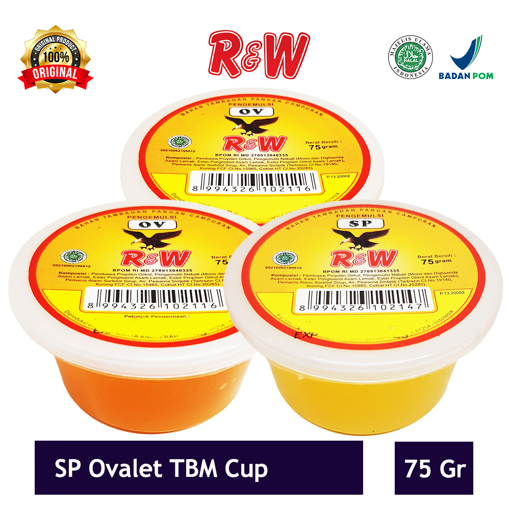 

Pengembang kue SP OVALET TBM R&W 75 grm RW