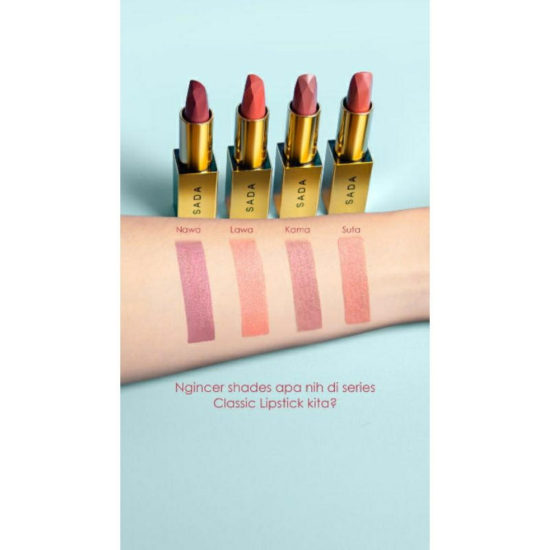 SADA Satin Seduction Lipstick||Lipstick Satin Berkualitas-Bagus-Aman BPOM