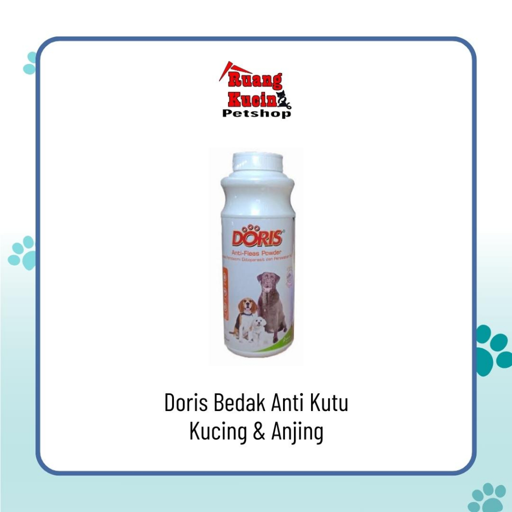 Bedak Kutu Kucing dan Anjing Doris 100gr
