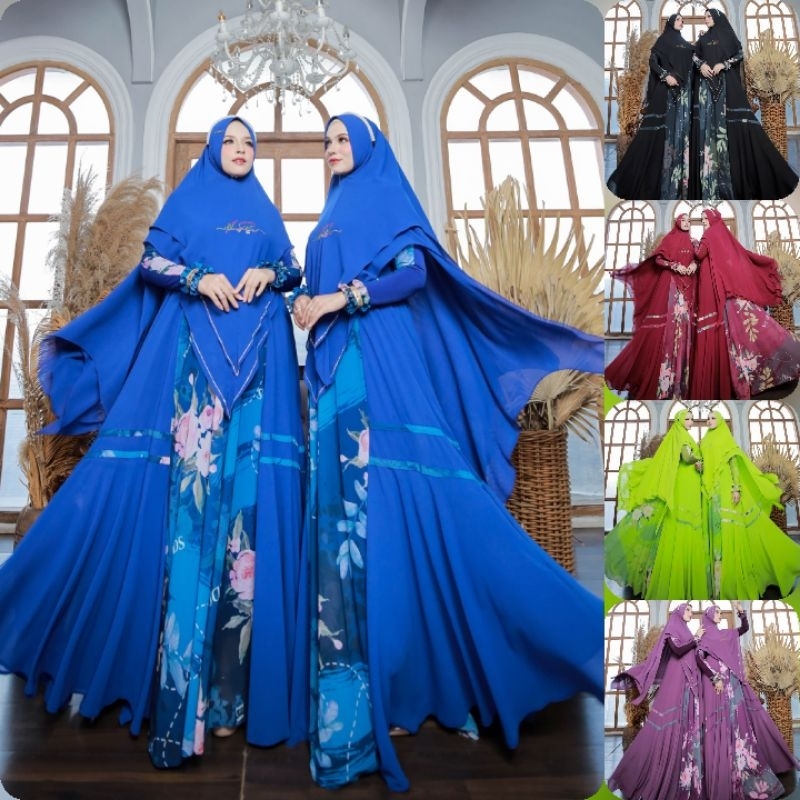 (pN) ELDEENA RAYOLA CITRA ZAHAUZA Baju Gamis Syari Rayola series 3 By eL.deena Syari. Nazra Sha