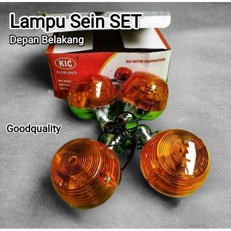 Lampu Sein Depan Belakang Assy Honda CB100 CB 100 Goodquality Merk Kuwano KIC