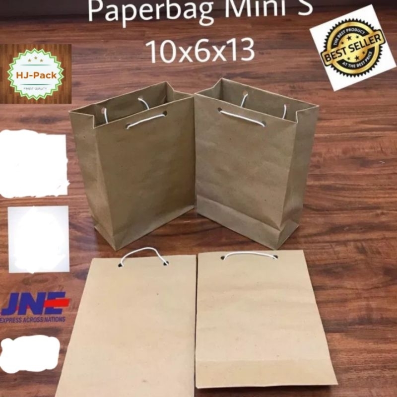 

Paperbag coklat polos ukuran 10x6x13 paperbag mini coklat polos MINIMAL ORDER 12pcs dan kelipatan 12