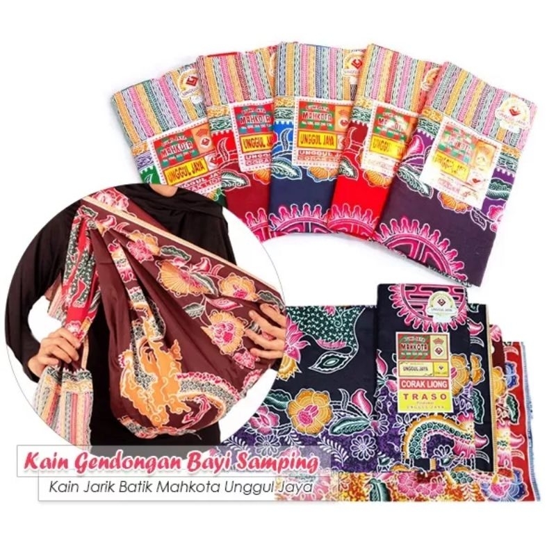 JARIK GENDONG BAYI MAHKOTA / KAIN JARIK BATIK PANJANG UNGGUL JAYA