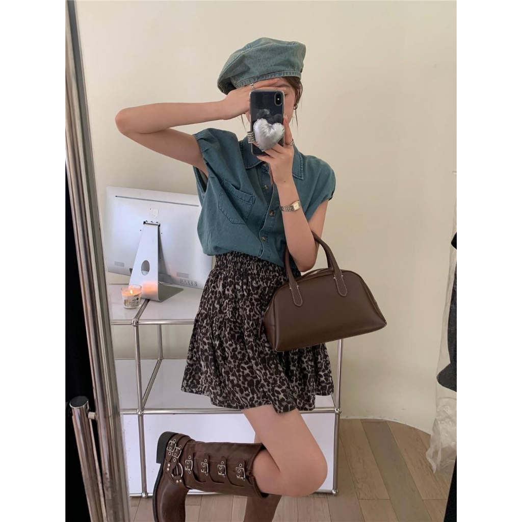 Blouse Jeans Wanita Import Bangkok Casual