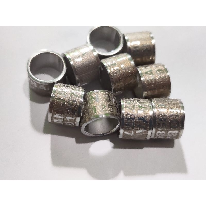 Ring merpati baja blok laser kuat tebal potongan rapih