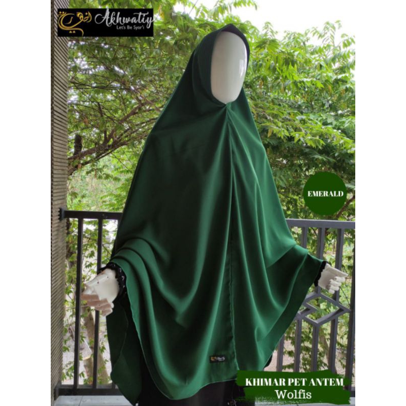 KHIMAR PET ANTEM SYARI/KHIMAR WOLFIS JUMBO