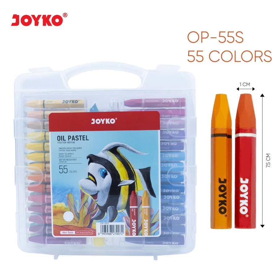 

Crayon TITI JOYKO 55 Warna Oil Pastel Krayon Minyak