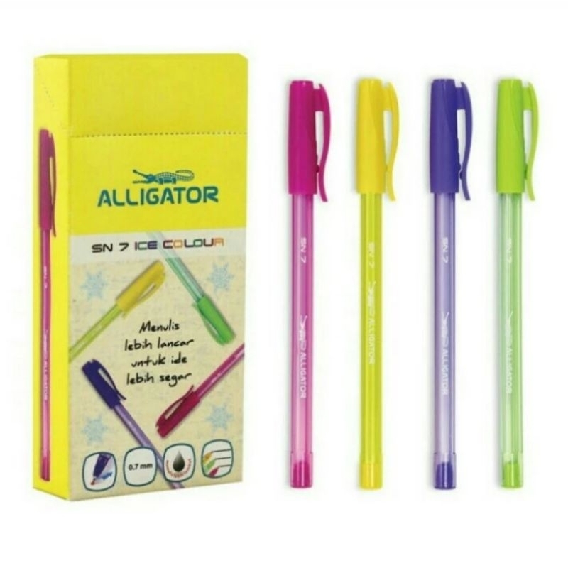 

Alligator pen sn7 ice colour black ink box 12
