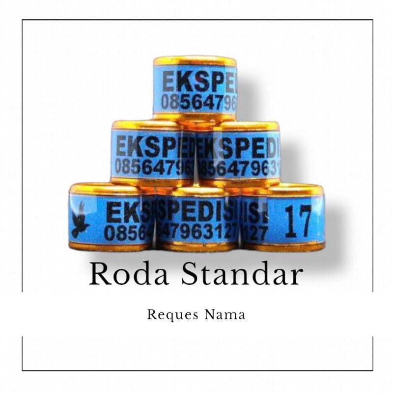 RING MERPATI CUSTOM NAMA  RING MERPATI REQUEST NAMA SENDIRI  RING ALUMUNIUM MERPATI RODA STANDART BI