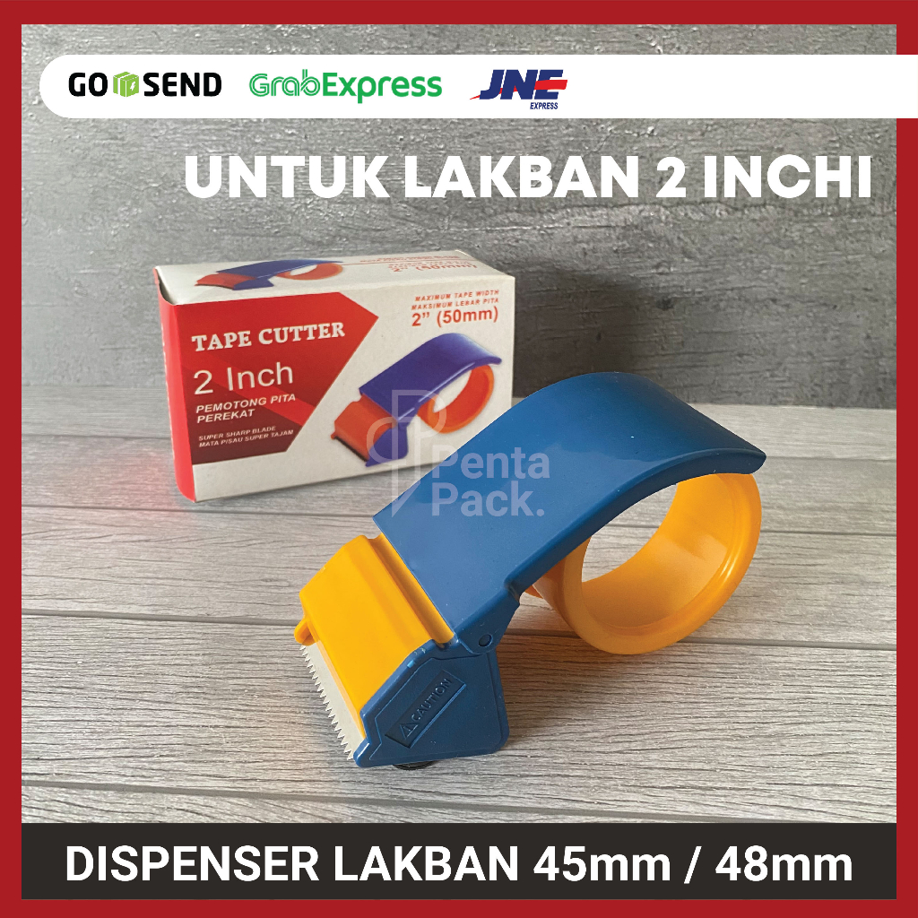 

Dispenser Lakban / Tape Cutter / Alat Potong Plastik 2" inchi / 45-48mm