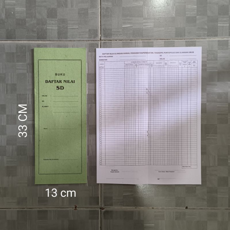 

Buku Daftar Nilai Siswa SD