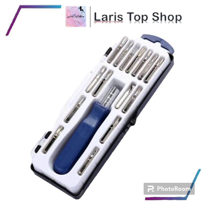 Obeng Set Mini 16 in 1 / Obeng Serbaguna / Obeng Motor / Obeng Hp