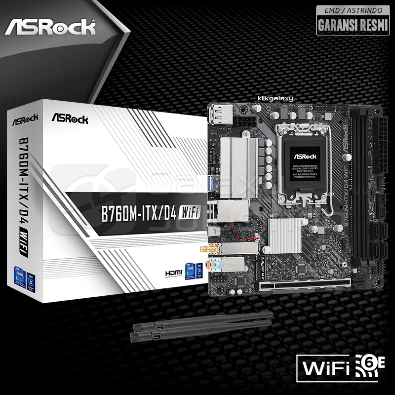 Asrock B760M ITX/D4 Intel LGA1700 B760 DDR4 Motherboard Raptor Lake