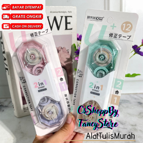

Correction Tape Double Head Cute Fancy XDM-6171 Tipex 2sisi Bisa COD