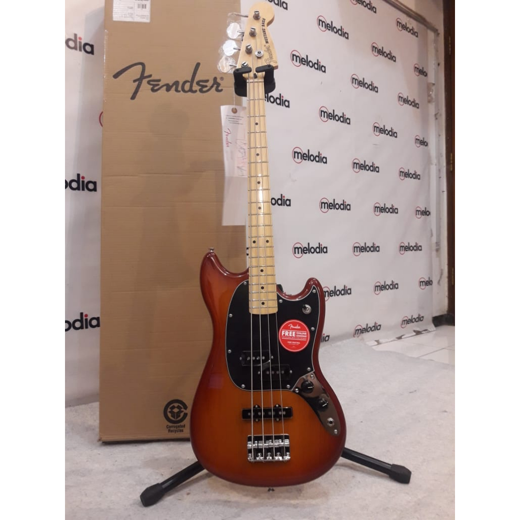 Fender Player Mustang PJ Bass Maple Fb SIenna Sunburst 0144052547