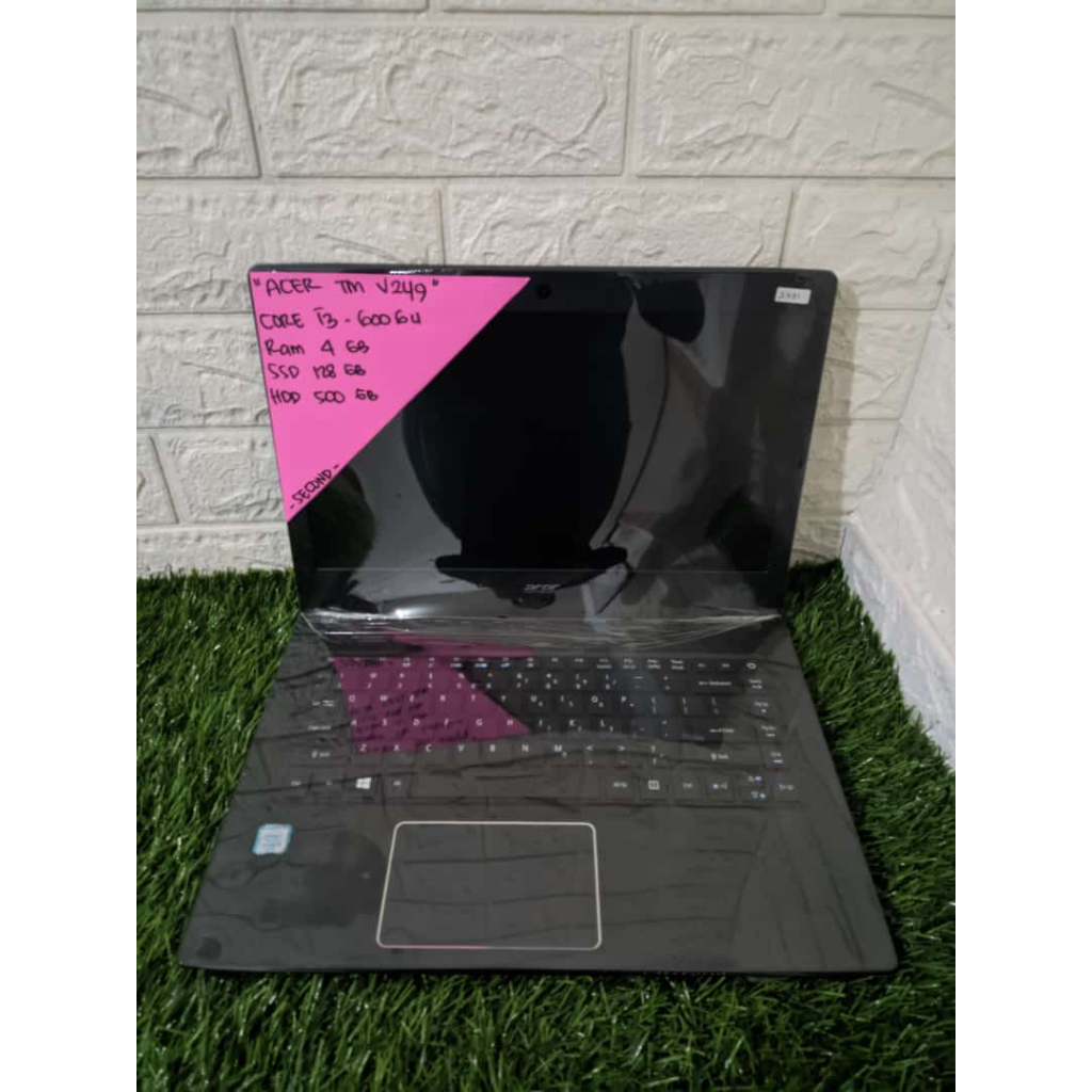ACER TM V249 CORE I3-6006U RAM 4 GB SSD 128 GB HDD 500 GB 14 INCH