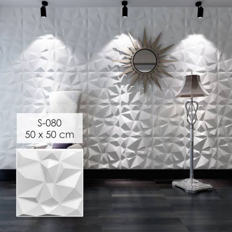 Wall panel 3d // panel beton // ornamen 3d 50x50cm