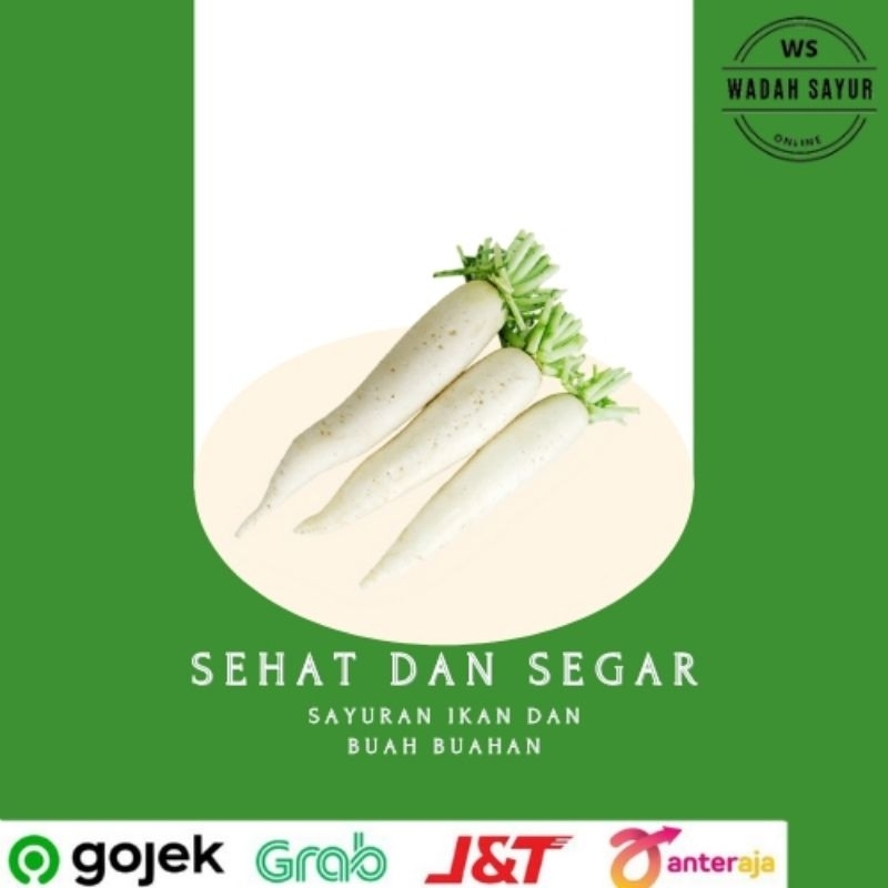 

Lobak Segar ( 500 Gram ) | Wadah Sayur Bogor