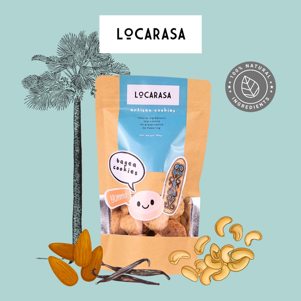 

LOCARASA - Kue Kering Premium Bagea Cookies Gluten Free 100gr