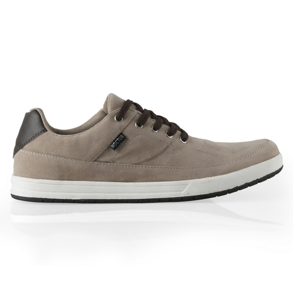 NOCTUR -  Sneakers Krem Kulit Suede N 101