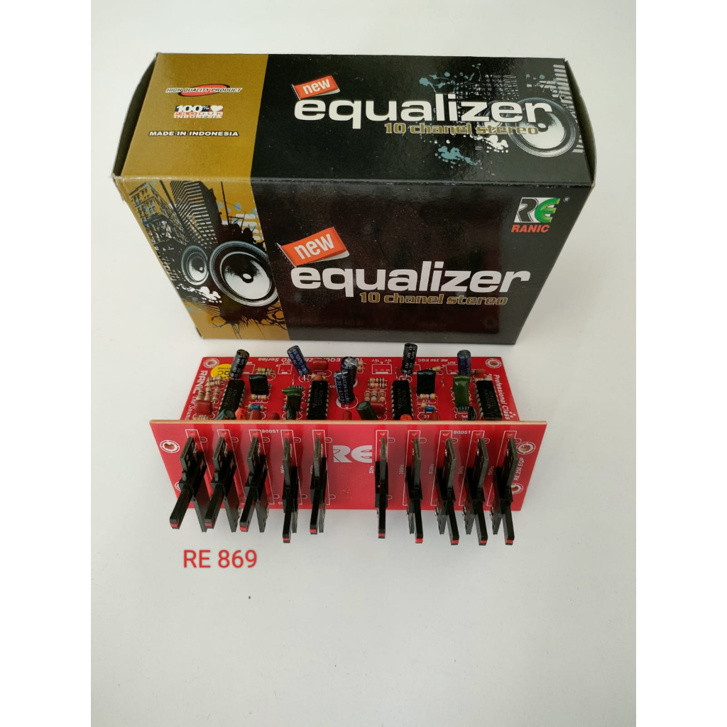 NEW EQUALIZER 10 CHANNEL STEREO RANIC TYPE - 869