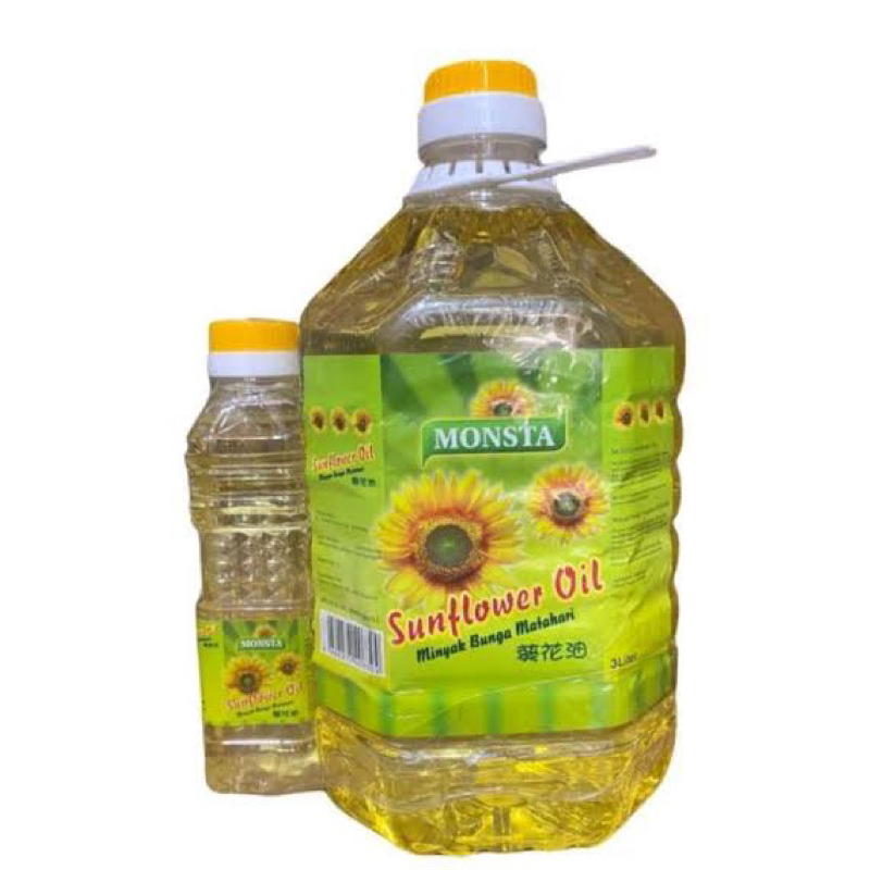 

Sunflowers Oil / Mintak Biji Bunga Matahari 3L + 250ml