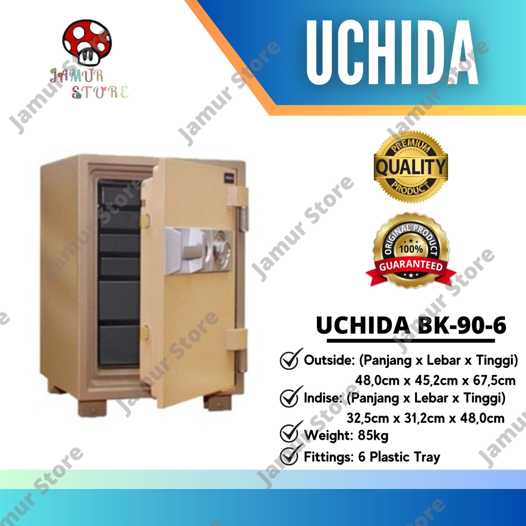 Brankas Uchida BK-90-6 Safe Deposit Box Tahan Api dan Air