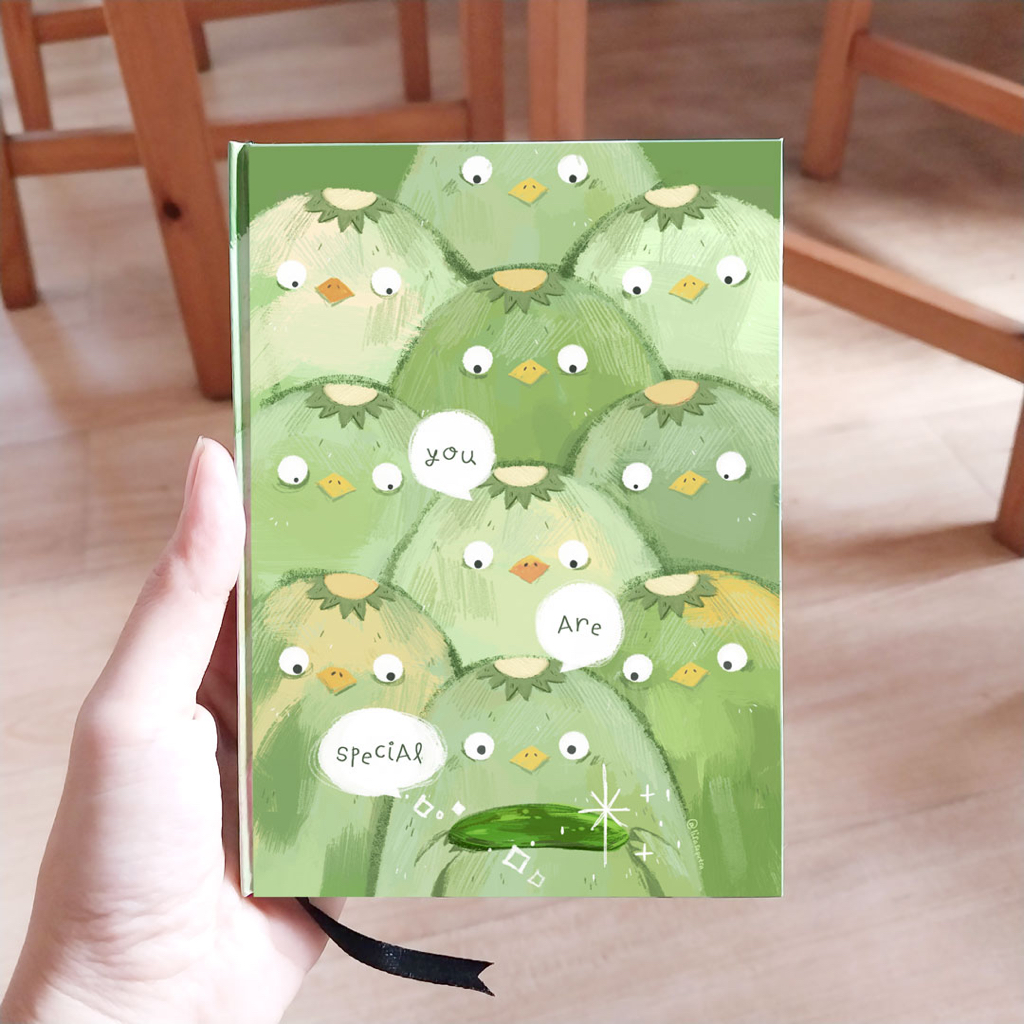 

Notebook buku tulis journal A6 Kappa and cucumber